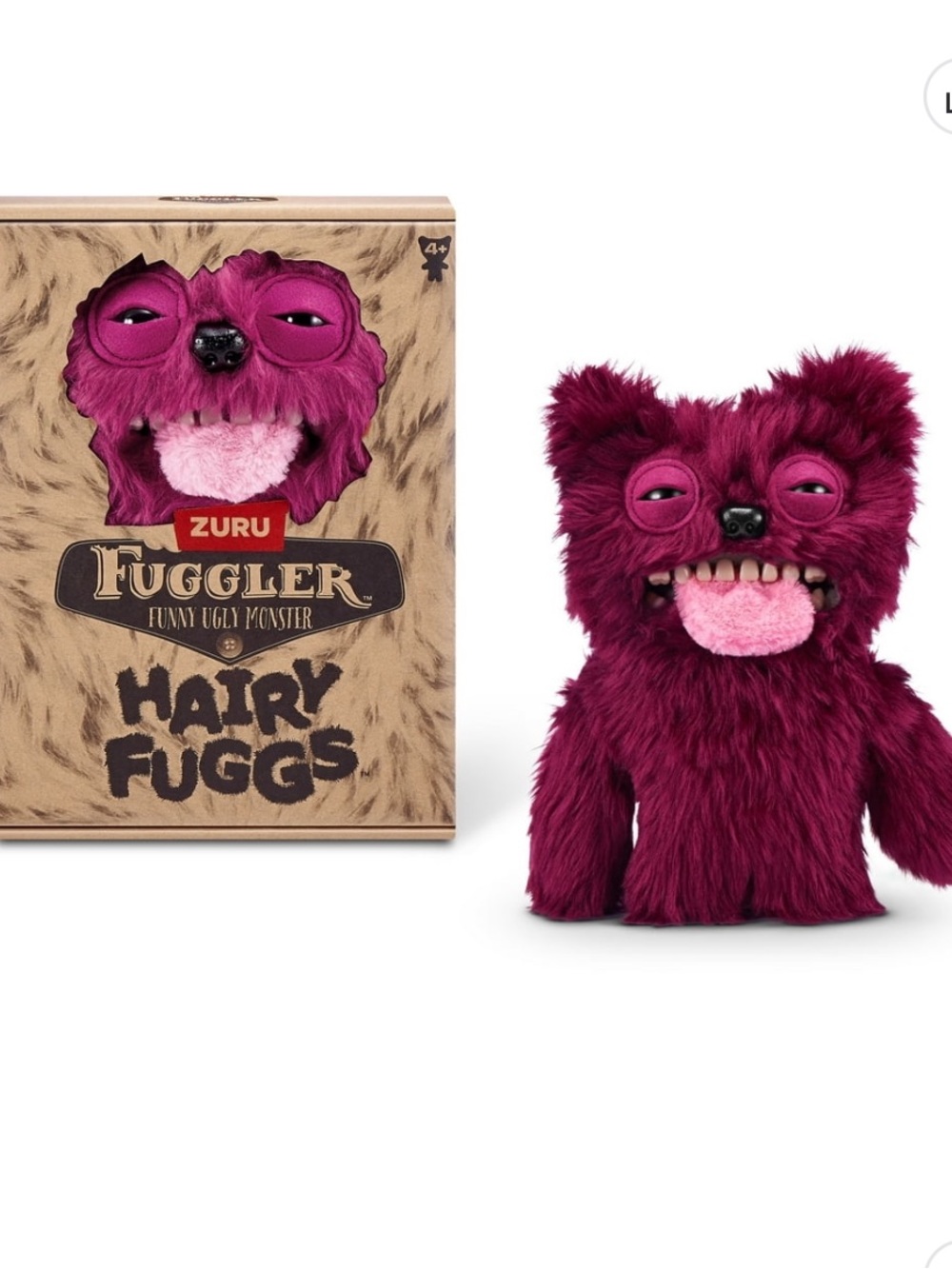 ZURU Fuggler Hairy Fuggs Plush Monster - Magenta
